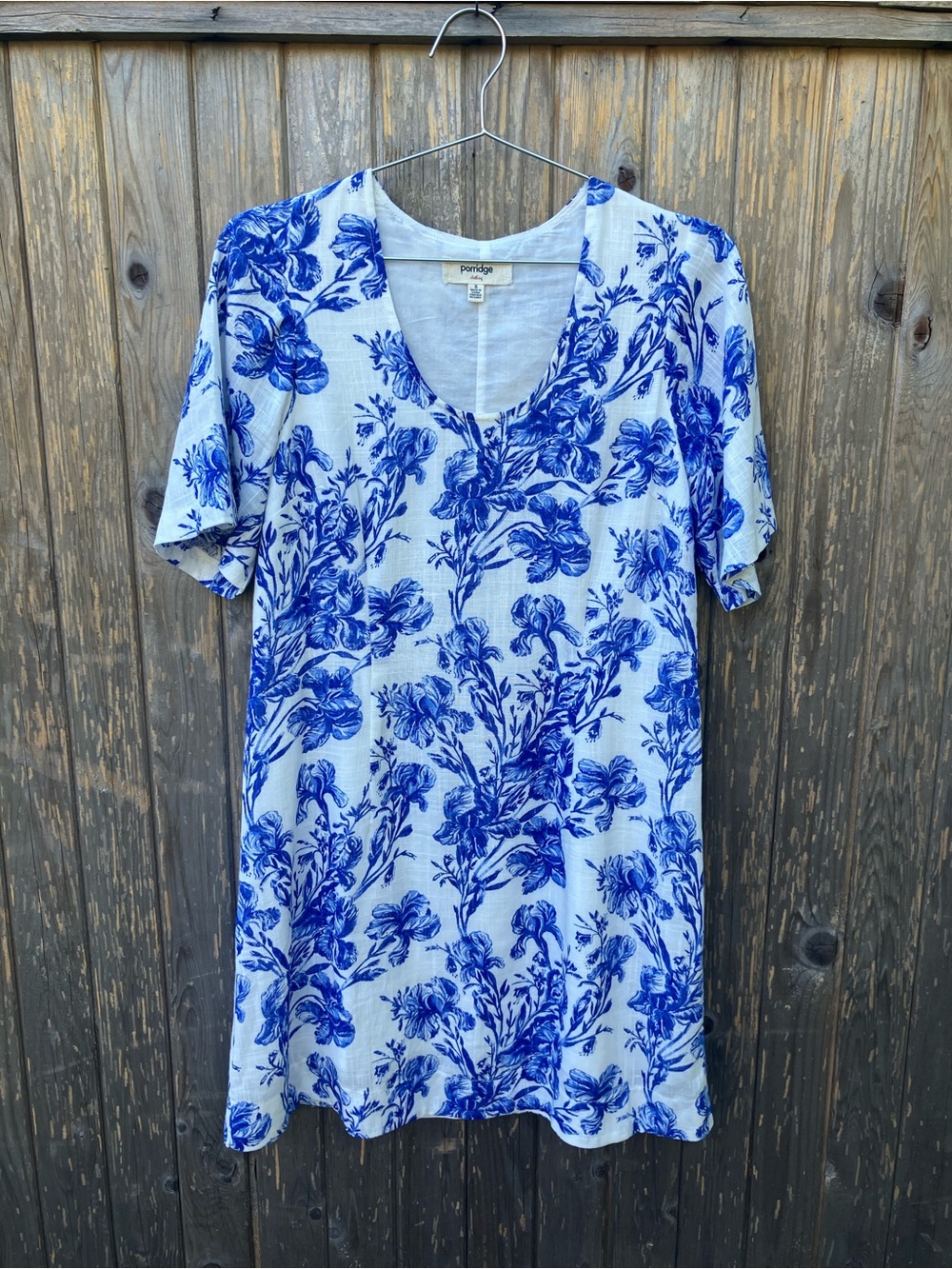 Porridge linen blend dress